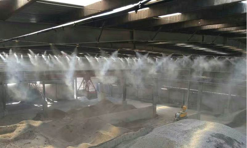 浙江某水泥攪拌廠(chǎng)噴霧除塵案例